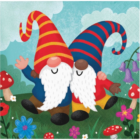 PARTY GNOMES BEVERAGE NAPKINS